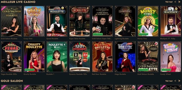 Herospin Casino jeux live