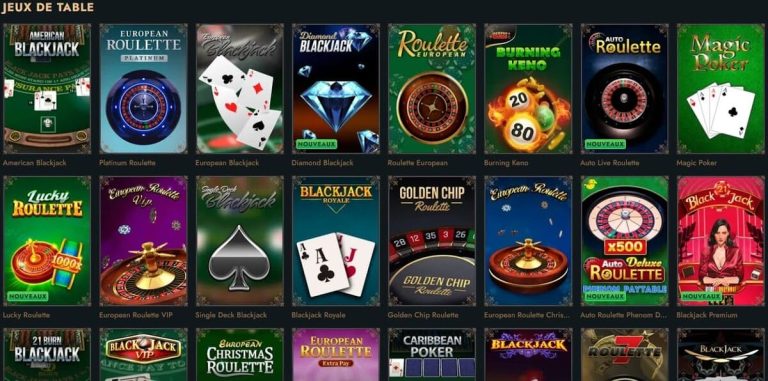 Herospin Casino jeux table
