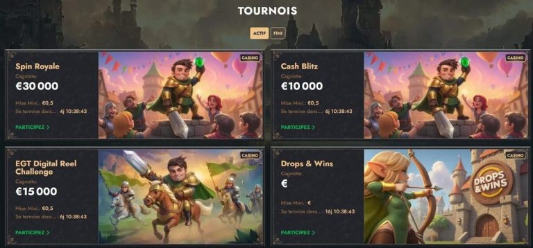 Herospin Casino tournois